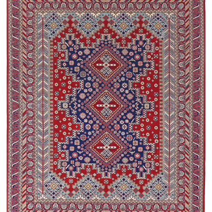 Heritage 7' 11" X 9' 11" Hand Knotted Wool Rug 7' 11" X 9' 11" (241 X 302) / Red / Wool