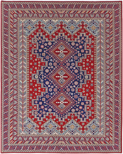 Heritage 7' 11" X 9' 11" Hand Knotted Wool Rug 7' 11" X 9' 11" (241 X 302) / Red / Wool