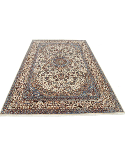 Heritage 6' 1" X 8' 11" Hand Knotted Wool Rug 6' 1" X 8' 11" (185 X 272) / Ivory / Wool