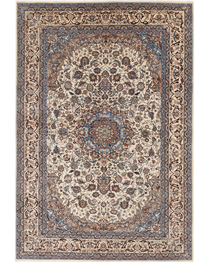 Heritage 6' 1" X 8' 11" Hand Knotted Wool Rug 6' 1" X 8' 11" (185 X 272) / Ivory / Wool