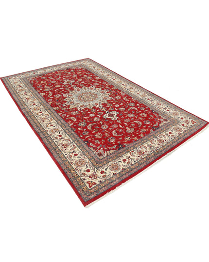 Heritage 6' 0" X 9' 3" Hand Knotted Wool Rug 6' 0" X 9' 3" (183 X 282) / Red / Wool