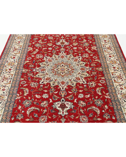 Heritage 6' 0" X 9' 3" Hand Knotted Wool Rug 6' 0" X 9' 3" (183 X 282) / Red / Wool