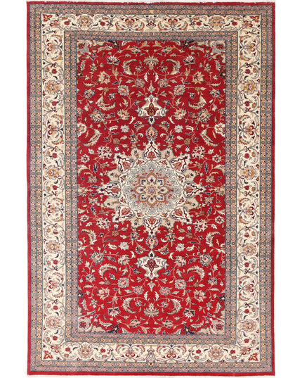 Heritage 6' 0" X 9' 3" Hand Knotted Wool Rug 6' 0" X 9' 3" (183 X 282) / Red / Wool