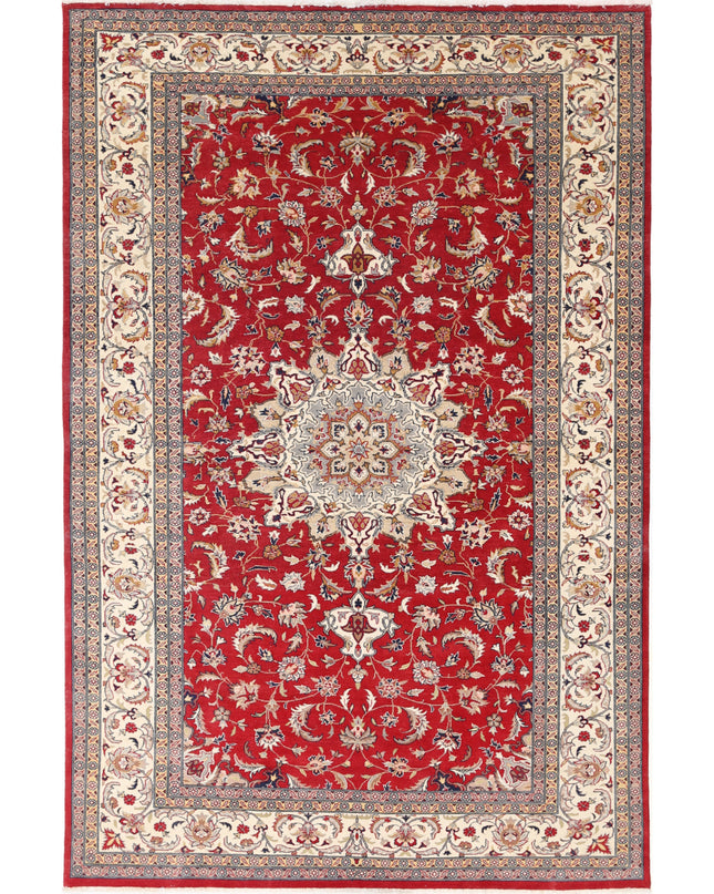 Heritage 6' 0" X 9' 3" Hand Knotted Wool Rug 6' 0" X 9' 3" (183 X 282) / Red / Wool
