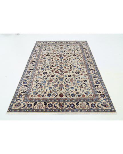 Heritage 5' 0" X 8' 0" Hand Knotted Wool Rug 5' 0" X 8' 0" (152 X 244) / Ivory / Wool