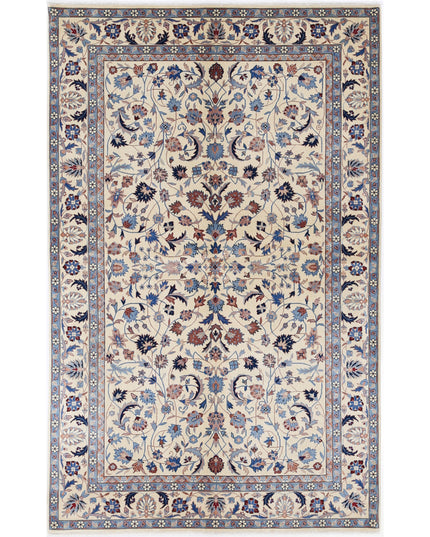 Heritage 5' 0" X 8' 0" Hand Knotted Wool Rug 5' 0" X 8' 0" (152 X 244) / Ivory / Wool