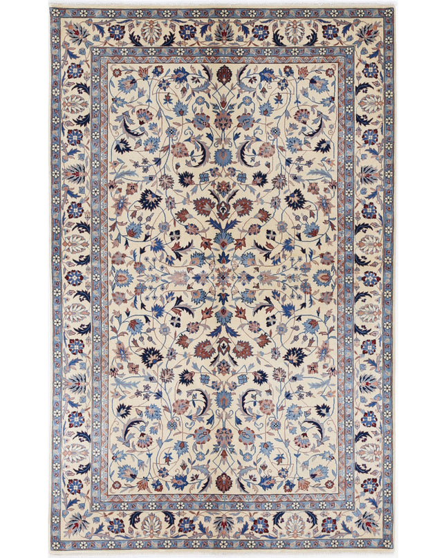 Heritage 5' 0" X 8' 0" Hand Knotted Wool Rug 5' 0" X 8' 0" (152 X 244) / Ivory / Wool