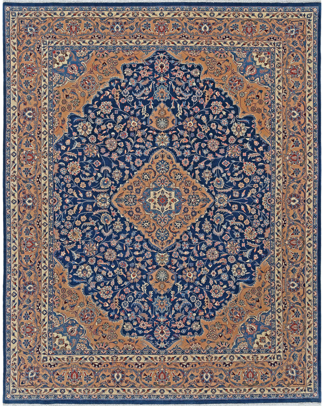 Heritage 8' 0" X 10' 2" Hand Knotted Wool Rug 8' 0" X 10' 2" (244 X 310) / Blue / Wool