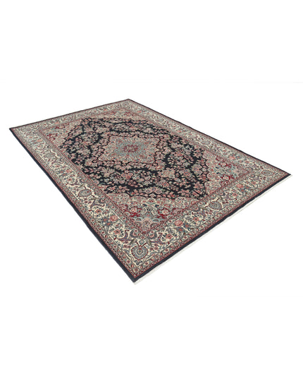 Heritage 5' 1" X 8' 7" Hand Knotted Wool Rug 5' 1" X 8' 7" (155 X 262) / Black / Wool