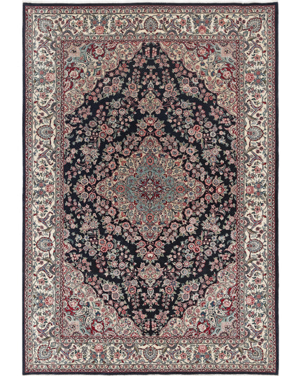 Heritage 5' 1" X 8' 7" Hand Knotted Wool Rug 5' 1" X 8' 7" (155 X 262) / Black / Wool