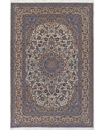 Heritage 5' 11" X 8' 10" Hand Knotted Wool Rug 5' 11" X 8' 10" (180 X 269) / Ivory / Wool
