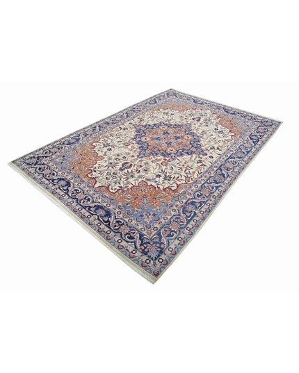 Heritage 6' 0" X 8' 11" Hand Knotted Wool Rug 6' 0" X 8' 11" (183 X 272) / Ivory / Wool