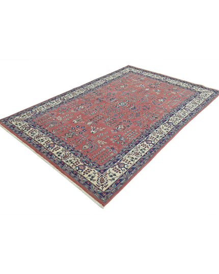 Heritage 5' 11" X 8' 11" Hand Knotted Wool Rug 5' 11" X 8' 11" (180 X 272) / Pink / Wool