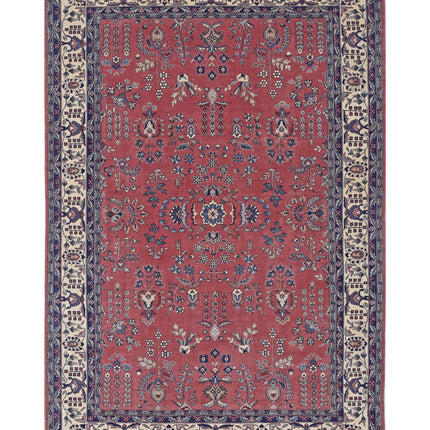 Heritage 5' 11" X 8' 11" Hand Knotted Wool Rug 5' 11" X 8' 11" (180 X 272) / Pink / Wool