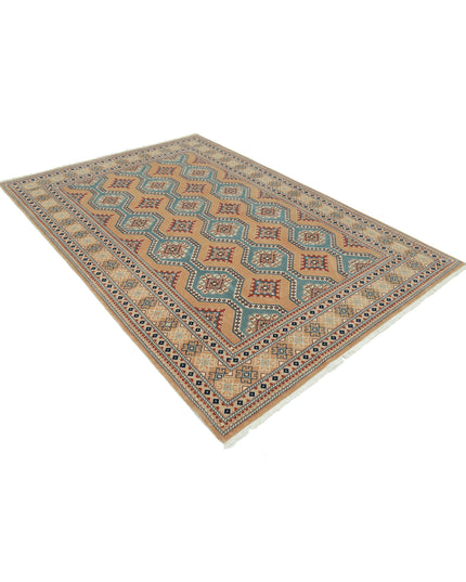 Heritage 6' 0" X 8' 11" Hand Knotted Wool Rug 6' 0" X 8' 11" (183 X 272) / Taupe / Wool