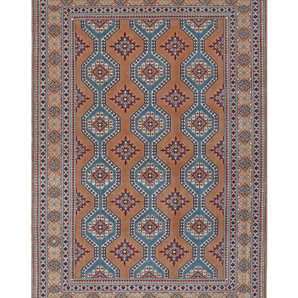 Heritage 6' 0" X 8' 11" Hand Knotted Wool Rug 6' 0" X 8' 11" (183 X 272) / Taupe / Wool
