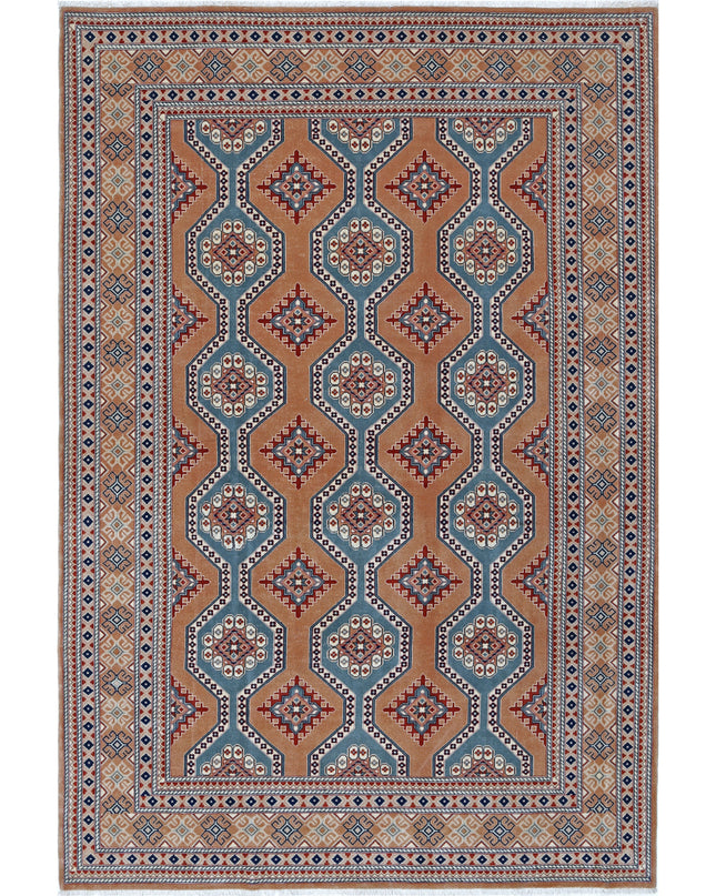 Heritage 6' 0" X 8' 11" Hand Knotted Wool Rug 6' 0" X 8' 11" (183 X 272) / Taupe / Wool