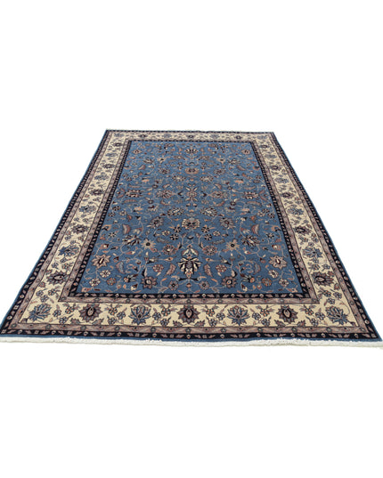 Heritage 6' 1" X 9' 1" Hand Knotted Wool Rug 6' 1" X 9' 1" (185 X 277) / Blue / Wool