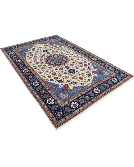 Heritage 6' 0" X 9' 0" Hand Knotted Wool Rug 6' 0" X 9' 0" (183 X 274) / Ivory / Wool