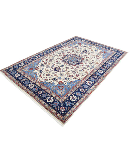 Heritage 6' 0" X 9' 0" Hand Knotted Wool Rug 6' 0" X 9' 0" (183 X 274) / Ivory / Wool