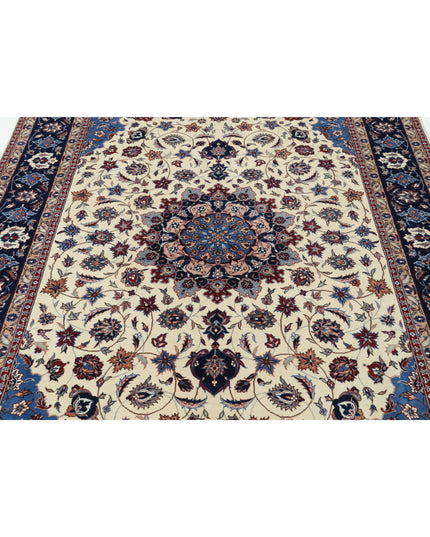 Heritage 6' 0" X 9' 0" Hand Knotted Wool Rug 6' 0" X 9' 0" (183 X 274) / Ivory / Wool
