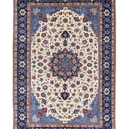 Heritage 6' 0" X 9' 0" Hand Knotted Wool Rug 6' 0" X 9' 0" (183 X 274) / Ivory / Wool