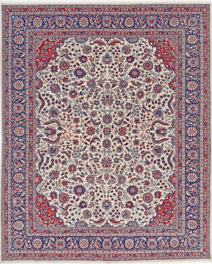 Heritage 8' 0" X 9' 11" Hand Knotted Wool Rug 8' 0" X 9' 11" (244 X 302) / Ivory / Wool