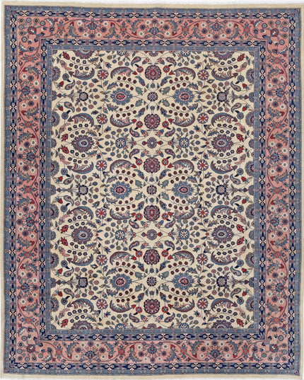 Heritage 8' 1" X 10' 1" Hand Knotted Wool Rug 8' 1" X 10' 1" (246 X 307) / Ivory / Wool
