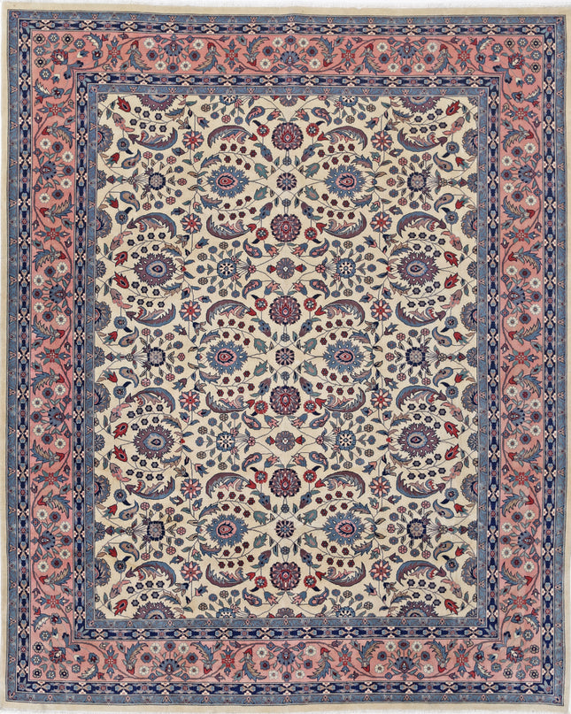 Heritage 8' 1" X 10' 1" Hand Knotted Wool Rug 8' 1" X 10' 1" (246 X 307) / Ivory / Wool