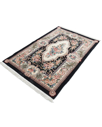 Heritage 3' 10" X 5' 10" Hand Knotted Wool Rug 3' 10" X 5' 10" (117 X 178) / Ivory / Wool