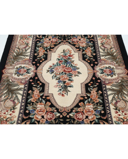 Heritage 3' 10" X 5' 10" Hand Knotted Wool Rug 3' 10" X 5' 10" (117 X 178) / Ivory / Wool