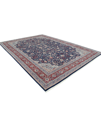 Heritage 9' 9" X 13' 10" Hand Knotted Wool Rug 9' 9" X 13' 10" (297 X 422) / Blue / Wool