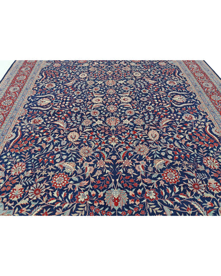 Heritage 9' 9" X 13' 10" Hand Knotted Wool Rug 9' 9" X 13' 10" (297 X 422) / Blue / Wool