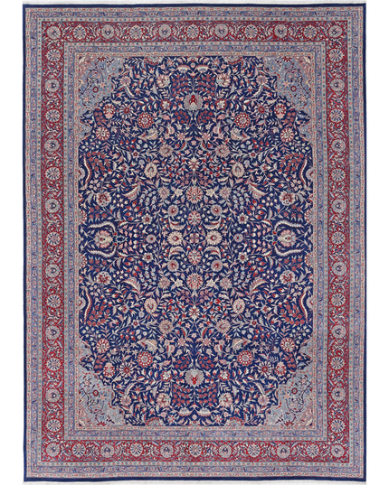 Heritage 9' 9" X 13' 10" Hand Knotted Wool Rug 9' 9" X 13' 10" (297 X 422) / Blue / Wool