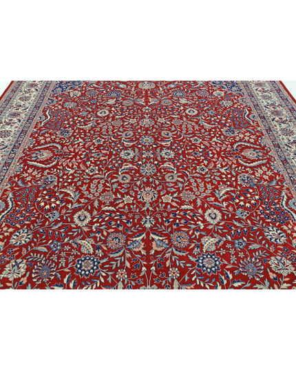 Heritage 9' 0" X 11' 8" Hand Knotted Wool Rug 9' 0" X 11' 8" (274 X 356) / Red / Wool