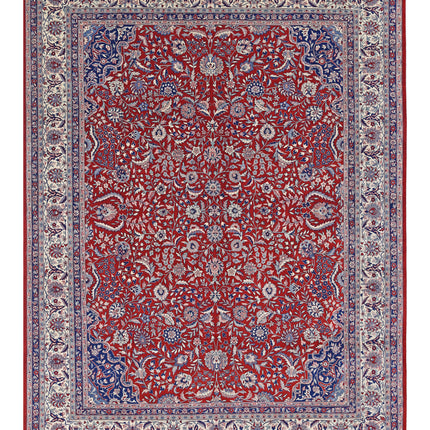 Heritage 9' 0" X 11' 8" Hand Knotted Wool Rug 9' 0" X 11' 8" (274 X 356) / Red / Wool