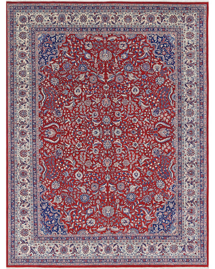 Heritage 9' 0" X 11' 8" Hand Knotted Wool Rug 9' 0" X 11' 8" (274 X 356) / Red / Wool