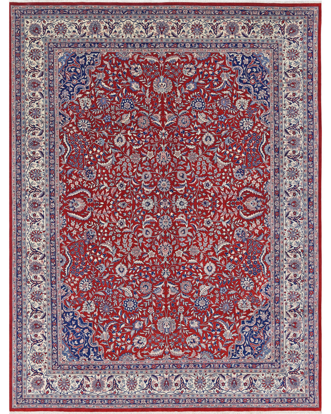 Heritage 9' 0" X 11' 8" Hand Knotted Wool Rug 9' 0" X 11' 8" (274 X 356) / Red / Wool