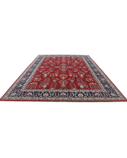Heritage 10' 1" X 13' 11" Hand Knotted Wool Rug 10' 1" X 13' 11" (307 X 424) / Red / Wool