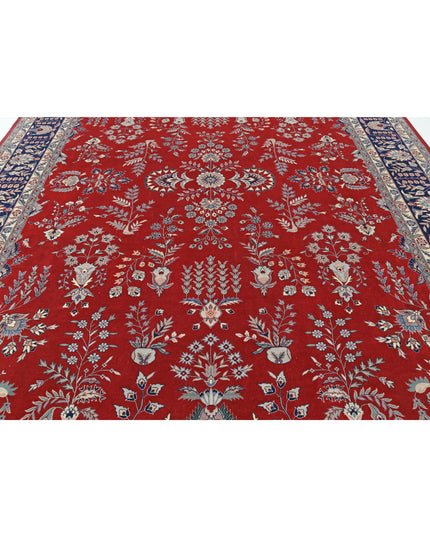 Heritage 10' 1" X 13' 11" Hand Knotted Wool Rug 10' 1" X 13' 11" (307 X 424) / Red / Wool