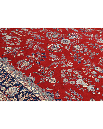 Heritage 10' 1" X 13' 11" Hand Knotted Wool Rug 10' 1" X 13' 11" (307 X 424) / Red / Wool