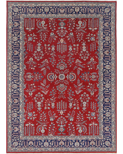 Heritage 10' 1" X 13' 11" Hand Knotted Wool Rug 10' 1" X 13' 11" (307 X 424) / Red / Wool
