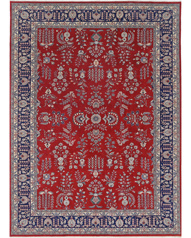 Heritage 10' 1" X 13' 11" Hand Knotted Wool Rug 10' 1" X 13' 11" (307 X 424) / Red / Wool