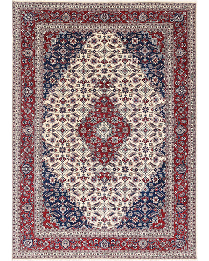Heritage 7' 0" X 10' 0" Hand Knotted Wool Rug 7' 0" X 10' 0" (213 X 305) / Ivory / Wool