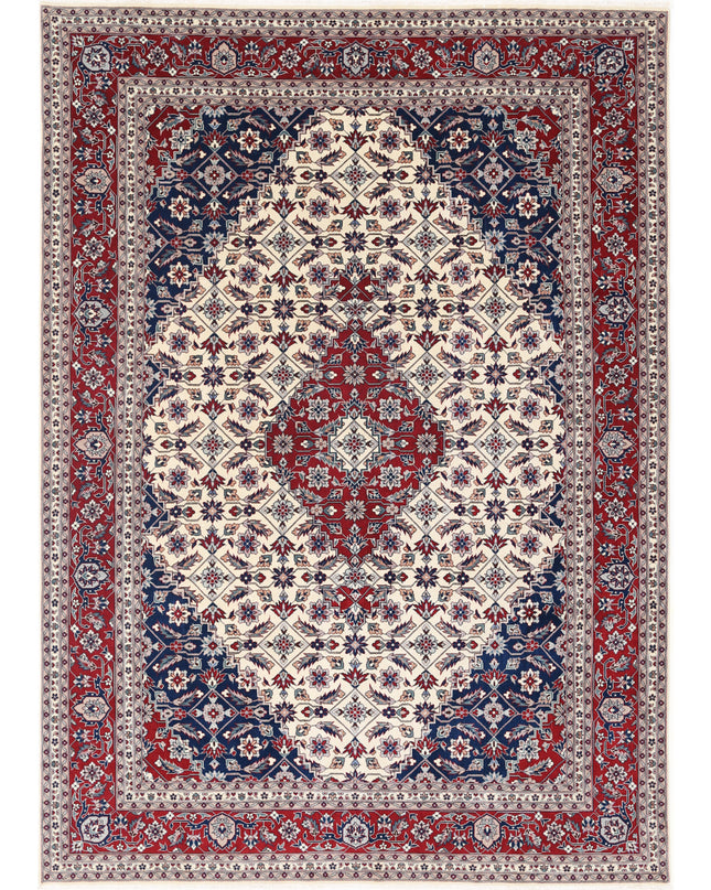 Heritage 7' 0" X 10' 0" Hand Knotted Wool Rug 7' 0" X 10' 0" (213 X 305) / Ivory / Wool