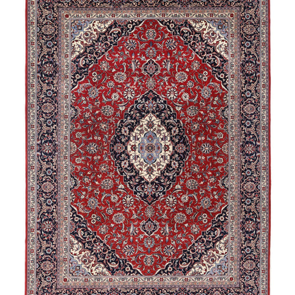 Heritage 7' 10" X 11' 3" Hand Knotted Wool Rug 7' 10" X 11' 3" (239 X 343) / Red / Wool