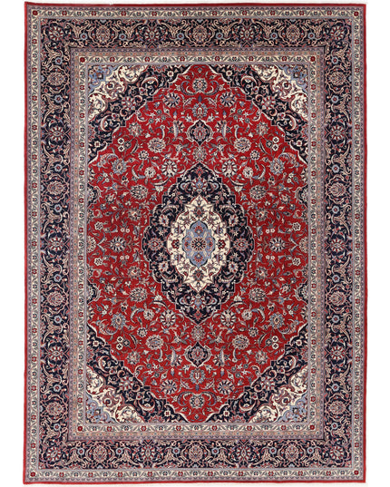 Heritage 7' 10" X 11' 3" Hand Knotted Wool Rug 7' 10" X 11' 3" (239 X 343) / Red / Wool