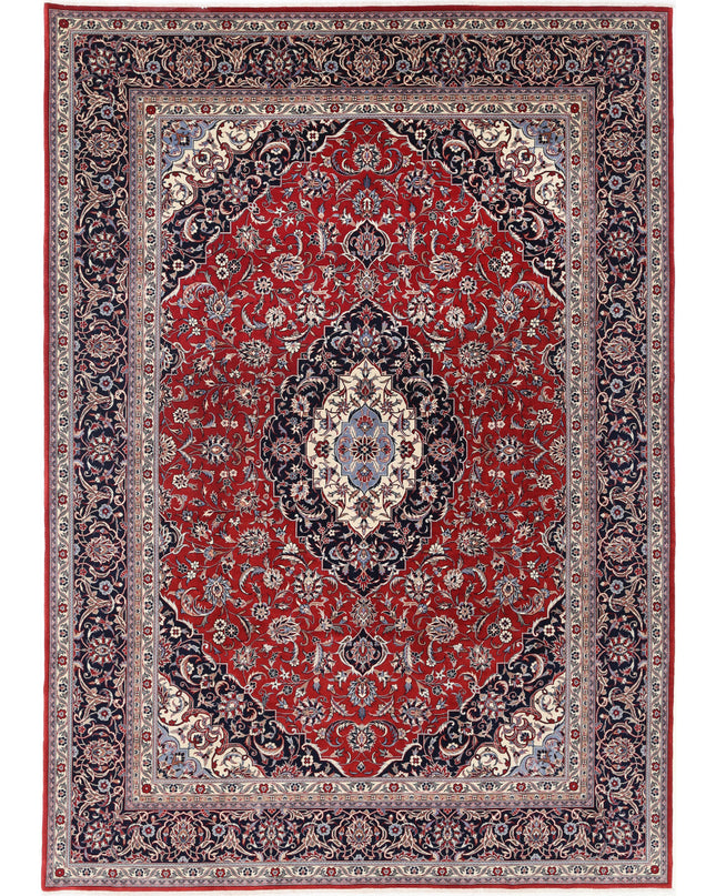 Heritage 7' 10" X 11' 3" Hand Knotted Wool Rug 7' 10" X 11' 3" (239 X 343) / Red / Wool