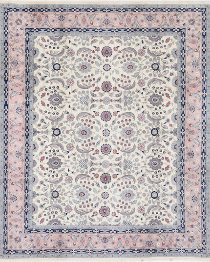 Heritage 8' 0" X 9' 9" Hand Knotted Wool Rug 8' 0" X 9' 9" (244 X 297) / Ivory / Wool