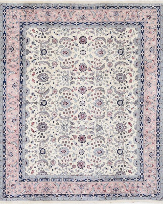 Heritage 8' 0" X 9' 9" Hand Knotted Wool Rug 8' 0" X 9' 9" (244 X 297) / Ivory / Wool